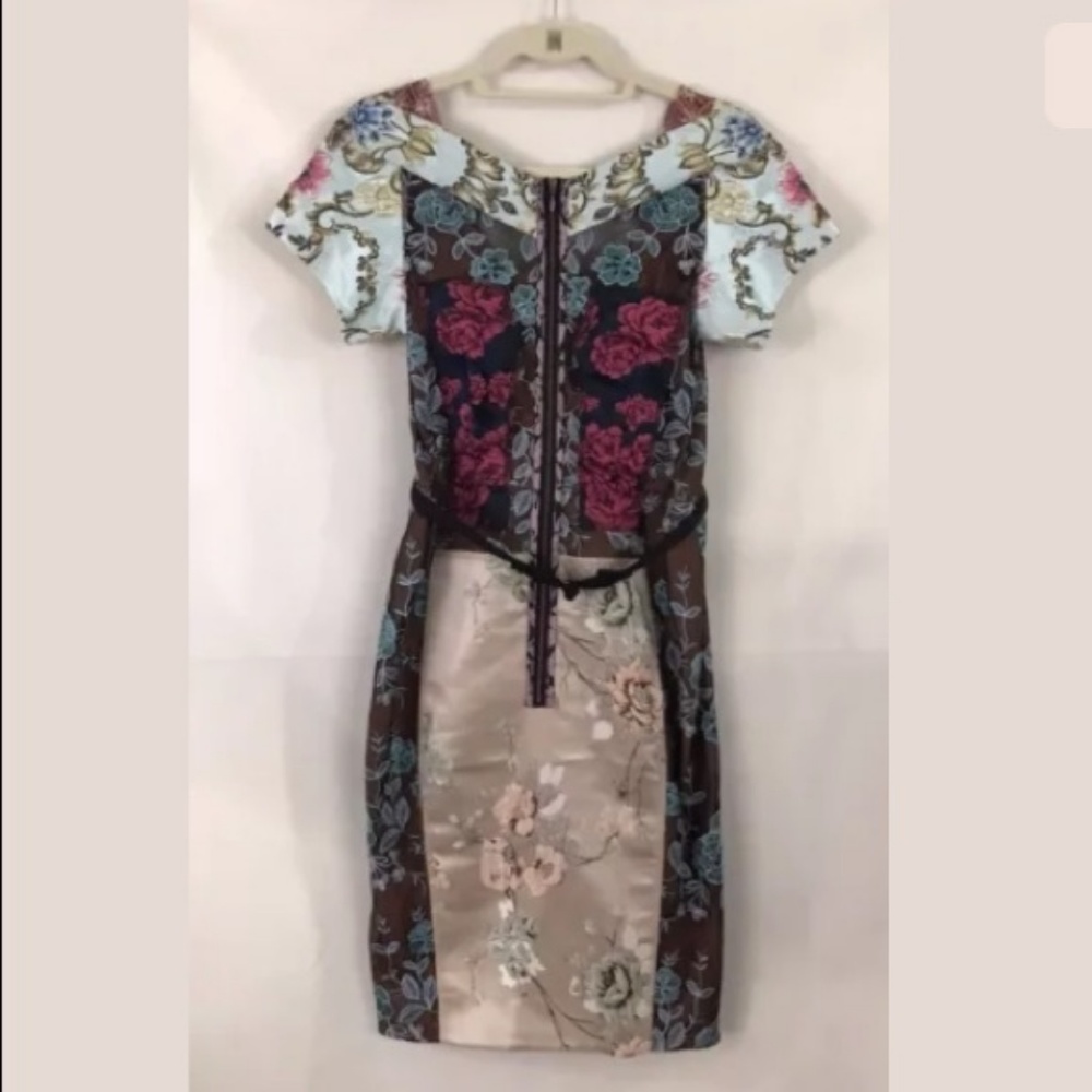 Pieced Brocade Dress Beguile Byron Lars Sz 4 - NWOT - Picture 10 of 13